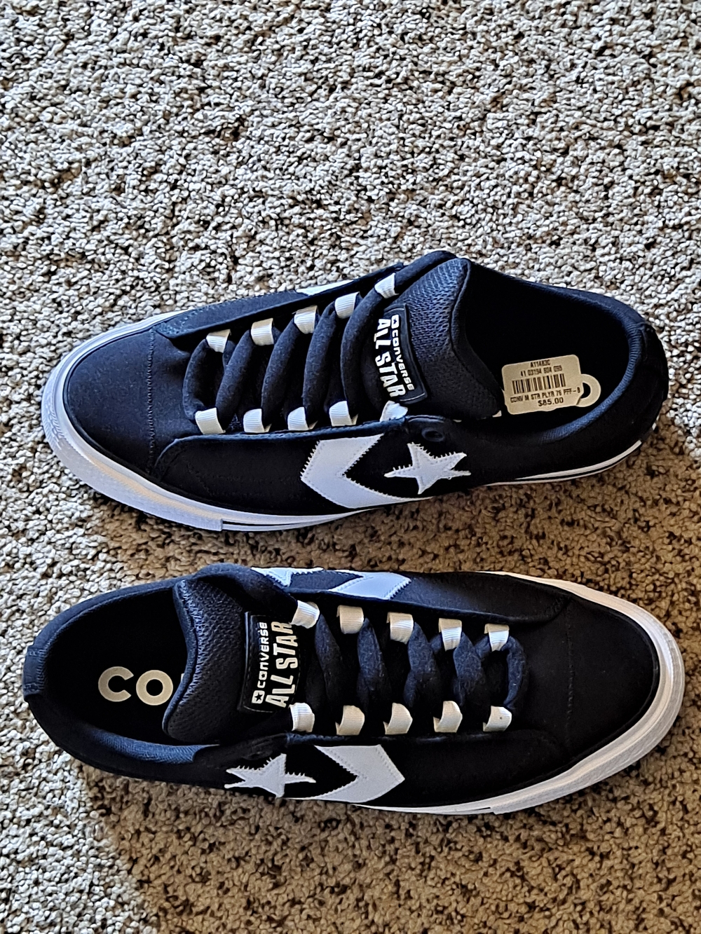 Converse Star Player 76 Puff sneakers Black & White Size 9.5